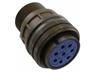Circular Connector MIL-DTL-5015 Style Screw Lock Cable End Plug Optional Cable Clamp 8 Pole #12 Contacts. Female Solder. 23A 500VAC/700VDC (MS3106A22-23S)(97-3106A-22-23S) [XY3106A-22-23S]