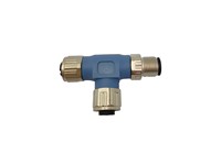 Device Net "T" Distribution Adaptor M12 5 Pole - 1 X M12 Female Plug to 1 each M12 Male & Female Receptacles A Coded (AB-C5-M12T-2XM12FS DN)(22260765) [XY-22260765-ECN]