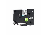 Brother Compatible, TZE, Tamper Proof Security Tape, Black on White 12mm ( 8 Metres). [AZE-SEC3]