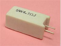 Wire Wound Cement Resistor • 5W • 0.22Ω • ±5% • Radial-M, Size 13x25x9.5mm [CRM5W 0R22 5%]