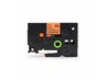 Brother Compatible Lable Cartridge, TZE Laminated Fluorescent Tape Black on Orange 12mm (5 metres) [AZE-B31]