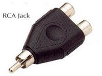 Adaptor RCA Plug to 2 x RCA Socket [ADPT RCAPL2XRCAS]