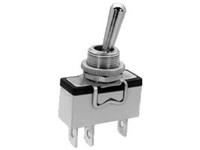 15A 250VAC Toggle Switch with Quick Connect Terminals and Metal Lever [639H/2]