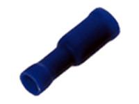 Insulated Bullet Lug • Female • 4mm Stud • for Wire Range : 1.17 to 3.24 mm² • Blue [LX25000]