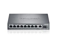 TP-LINK 10 Port 10/100/1000Mbs Desktop Switch with 8 Port PoE+, Auto MDI/MDIX, 4K, Auto-learning, (209×126×26mm), Unmanaged [TP-LINK SG1210P]