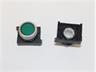 Push Button Actuator Switch Illuminated Latching • Green Flush Lens • Metallic Silver 30mm Bezel [P301LGS]