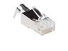 Modular Plug 8 Way -RJ45 Shielded for Hi Speed Data CAT6A -1,5mm Wire OD with Strain Relief Clamp - Suitable for Cable up to 8mm OD. [XY-1401505010-ETW15]