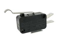 Miniature Micro Switch • Form : 1C-SPDT(CO) • 15A-250VAC • Quick-Connecting • Curved-Lever Actuator [V15FL13C2]