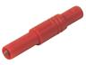 4mm Caged Spring 24A Safety Plug in Red [LASS G RED]