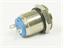 Ø12mm Vandal Proof Nickel Plated Brass IP65 Push Button Switch with 1N/O Momentary Operation and 2A-36VDC Rating [AVP12F-M1N]