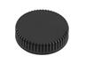 ABS Plastic Miniature Enclosure - Snap-Fit / Wall-Mount Round 80x20mm Vented IP30 - Black [1551V13BK]