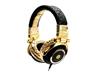 i-Dance Disco Headphone with In-line Microphone Cable 3.5mm 4Pole Jack Plug Black/Gold [I-DANCE HEADPHONE DISCO100]