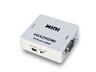 HDCVT VGA to HDMI Converter with Audio, 720P / 1080P, Upto1080P @ 60Hz, 8-BIT Colour Depth, 1x15P D-SUB (VGA), 1x3.5mm Stereo Jack, 1xMINI USB, 1 x HDMI, 66x55x20mm, 40g [VGA-HDMI CONVERTER HDV-M600]