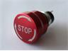 Push Button Emergency Actuator Latching - Twist Reset - Large Red Aluminium Dome Push Button - 19mm Panel Cut Out 1 n/o 1 n/c [PBME19TR-ML3AL]
