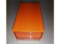 Inter-Stackable Plastic Bin 18X8X4.6cm Orange [BIN D29]