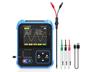 DSO-TC3 is a 3-IN-1 Handheld Digital Oscilloscope+ Signal GEN+ Transistor Tester. It has a Single Channel Oscilloscope with a 500KHz Bandwidth and 10MSA/S Sampling Rate. (Does Not Include FNIRSI P6100 X1 X10 SCOPE PROBE) [FNIRSI DSOTC3 ONE CH 500KHZ]