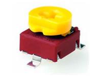 Trimmer Potentiometer SMD 0,10W Carbon (Trimpot) 6mm sq. Horizontal Mount Vertical Adjust Screwdriver Rotor 10K ohm 25% (ACP CA6XVSMD-T&R-STK6-1KA2525) [CA6VSMD 1K]