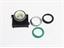 Push Button Actuator Illuminated Latching • Green Raised Lens • Black 30mm Bezel [P302LG]