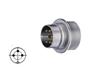 Panel Mount DIN Circular Plug Connector • Locking Type with threaded joint • 3 way • Solder • 250VAC 5A • IP40 [SFV30]