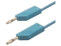 2M PVC Test Lead with 4mm Banana Plug; Blue in Colour [MLN200/1 BLUE]