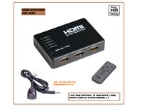 5 Way HDMI Switcher, 5X HDMI Inputs 1 HDMI Output, Full HD 1080P + 3D , Plastic Housing, HDMI 1.3, Includes IR Receiver and Remote. (NB - NO PSU Supplied Requirement 5V 1A) [HDMI SWITCHER CST-305C]