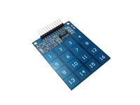 TTP229 16-Way Capacitive Touch Switch Digital Touch Sensor Module, Onboard Power Indicator.working Voltage: 2.4V-5.5V.PCB Board Size: 49(mm) x 64.5 (mm). [BMT 4X4 DIGITAL TOUCH KEYPAD]