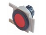 Push Button Actuator Non-Illuminated Momentary • Red Flush Button • Black 35mm Flush Bezel [PB351MR]