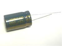 Mini Low Impedence Electrolytic Capacitor • Lead Space: 7.5mm • Radial • Case Size: φD 16mm, Height 31mm • 1000µF • ±20% • 63V [1000UF 63VR EXR]