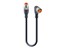Cordset M12 A COD 3 Pole Male Striaght- 3 Pole Female Right Angled with Dual PNP LED Indication Screw Lock -0,75m PUR Cable (78267) [RST 3-RKWT/LED A 4-3-224/0,75 M]