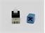Miniature Push Button Switch • Latch • 0.1A-30VDC • Blue • Square Actuator [P1-1S1 BLUE]