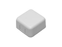 ABS Plastic Miniature Enclosure - Snap-Fit / Wall-Mount 40x40x20mm Unvented IP30 - White [1551SNAP1WH]