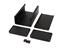 Aluminium Extruded Enclosure with Plastic End Plates, Black Anodized in Colour, Size : 120mmx78mmx43mm [1455K1202BK]