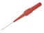 Test Probe - Stainless Steel Needle Tip - 4mm Con. 1A/30VAC/60VDC- Red [XY-PRUF-MZS1E-RED]