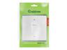 Crabtree Classic Isolator 60A Double Pole 4X4 with Metal Cover Plate White 100x100mm [CRBT 18111/101]