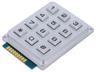 Keypad Metal Matrix 3X4 12 Key Numeric Waterproof with LED Backlight Blue [AK-304-N-SSL-WP-MM-BL]