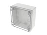 Polycarb Enclosure 120 x120 x 60mm Clear Lid Grey Body IP66 [1554N2GYCL]