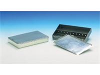 Professional type RF Enclosure • Hot Tin Plated Steel • with Snap-On Cover • 162x98x24mm • Silver [TEKO 16095]