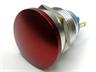 Ø22mm Vandal Proof ALUM/ZINC ALLOY Mushroom Button Red in Colour with 1N/O Momentary Operation and 5A-250VAC Rating [AVP22M-M1AZ-R]