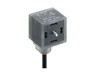 Form A - Singled-Ended Female Angled Cordset, Contacts: 2+2 PE, Varistor (MOV) & Yellow LED, 24 V / 4 A, Cable: Black PUR Jacket; 3x0.50 mm² (20 [VAD 1A-1-3-226/2M]