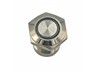 Vandal Resistant Push Button Switch 12mm Mom. Raised Button. Red Ring Led 12v - 1n/o 2A-36VDC - IP65-Stainls. Steel (Anti Vandal) [AVP12R-M1SCR12]