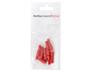 Male Bullets Pre Packed Lugs • 8 per Pack • for Wire Range : 0.34 to 1.57 mm² • Red [OYSTPAC 24]