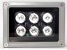 IR Illuminator • 6pcs ø21mm High power Epistar LED • IR View Distance 80m • 12VDC • 15° View angle [IR ILLUMIN 80M15DEG 12V]