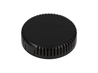 ABS Plastic Miniature Enclosure - Snap-Fit / Wall-Mount Round 80x20mm Vented IP30 - Black [1551V13BK]