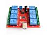 8 Channel 12V Relay Module with Computer USB Control Switch [HKD 8CH 12V RELAY USB CONTROL BD]