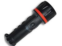 Rubber Led Torch 0.3W (2XD Batteries not Included) [QUALILITE TORCH 503000]