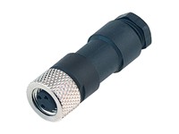 Circular Connector M8 Cable Female Straight, 3 Pole Screw Lock Sold Terminal 5,0mm Cable Entry Ip67 [99-3400-00-03]