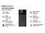 Hikvision IP Villa Door Station 4MP 3m IR, WiFi 2.4GHZ, H.264/265 , MJPEG, 1x Built-in Omni Directional Microphone, User Capacity:2000, Card Capacity:10000, TCP/IP, RTSP/IPV6, ONVIF, Card Type: M1 Card 13.56MHz, 1xRJ45 10/100Mbps, RS485, IP6 [HKV DS-KV6124-WBE1]