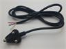 6-amp 3-pin Black Moulded Plugtop with 1.7m Lead Open-ended [PLUGTOP 6A3P 1,7M LD O/END BK]