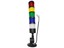 Industrial LED Tubular Econo Beacon Lamp 5 Layer Continuos Red/Yellow/Green/Blue/White/Buzzer 24VDC NPN With Foldable Mounting Base 64mm Ø x 441mm With Flylead IP20 [CLX-MSL-501-FN-RYGBW]