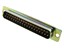 D Sub Mixed Signal Connector 41 Pole Male Machined Gold Plated Solder Contacts Plus 2 cavities for Power/Co Ax Contacts [DDM-43W2P]